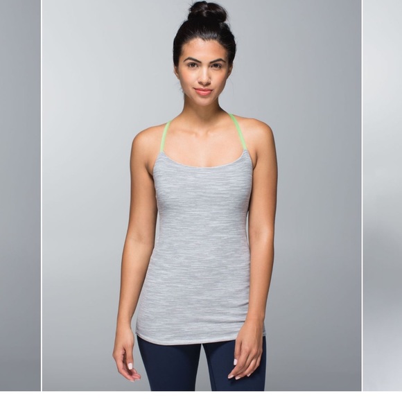 Lululemon Dancing Warrior Strappy Luon Yoga Tank size 4 built-in bra - Picture 10 of 11